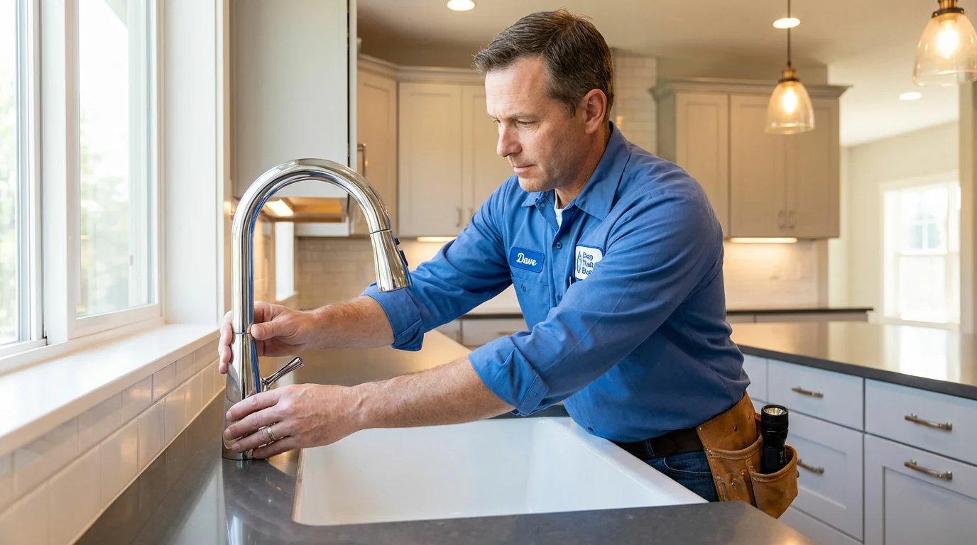 Kitchen faucet installation by Johns Plumbing LLC in Marseilles